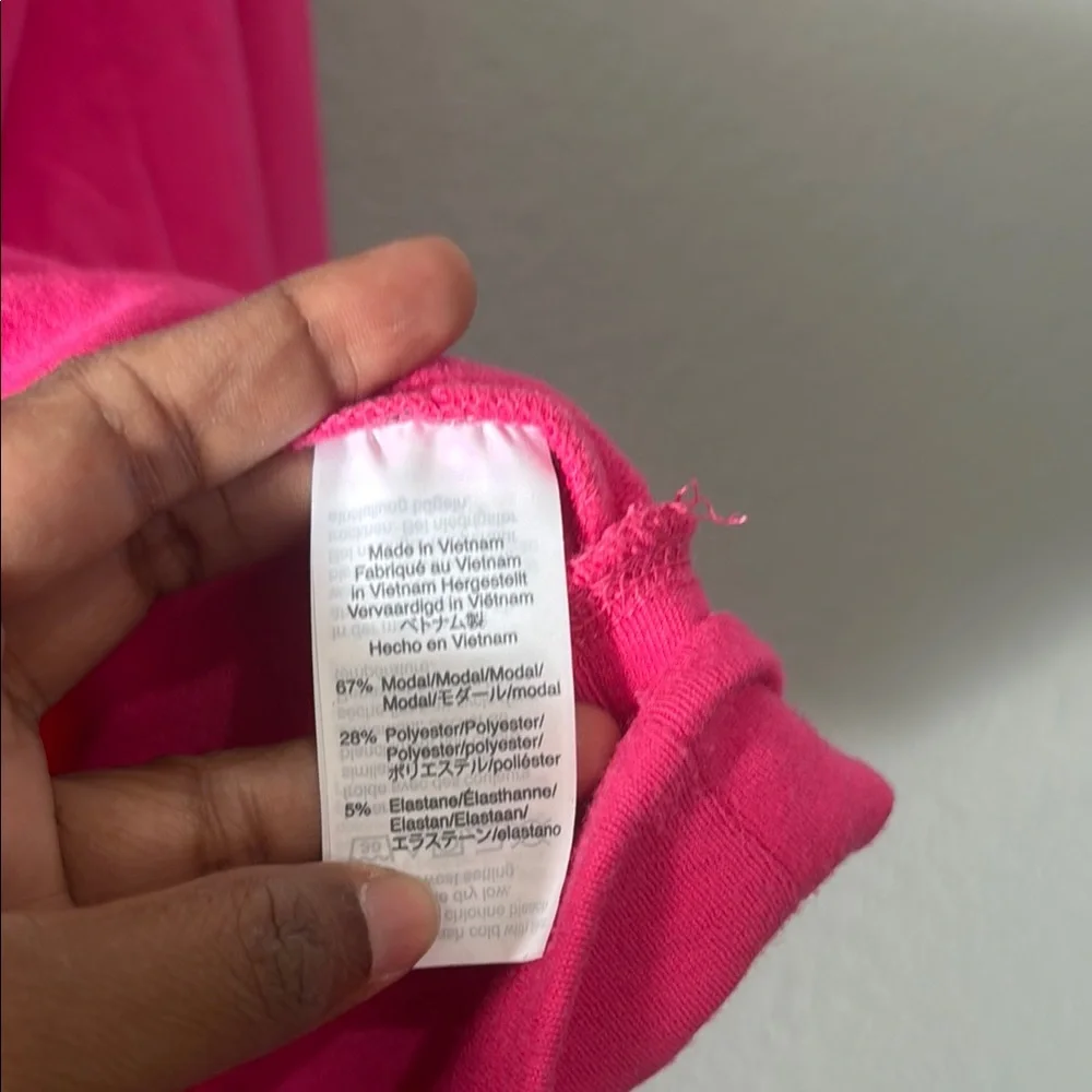 J. Crew Pink Hoodie with pockets Barbie pink barbiecore soft - Picture 6 of 10